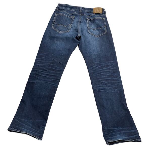 American Eagle Original Straight Jeans Mens Size 33 x 32.5 Next Level Flex Blue - Picture 5 of 15